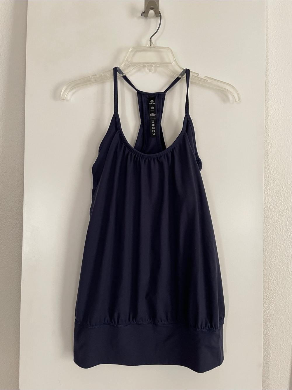REFLEX Navy Blue Halter Bra Top Sport Activewear Sleeveless NWOT